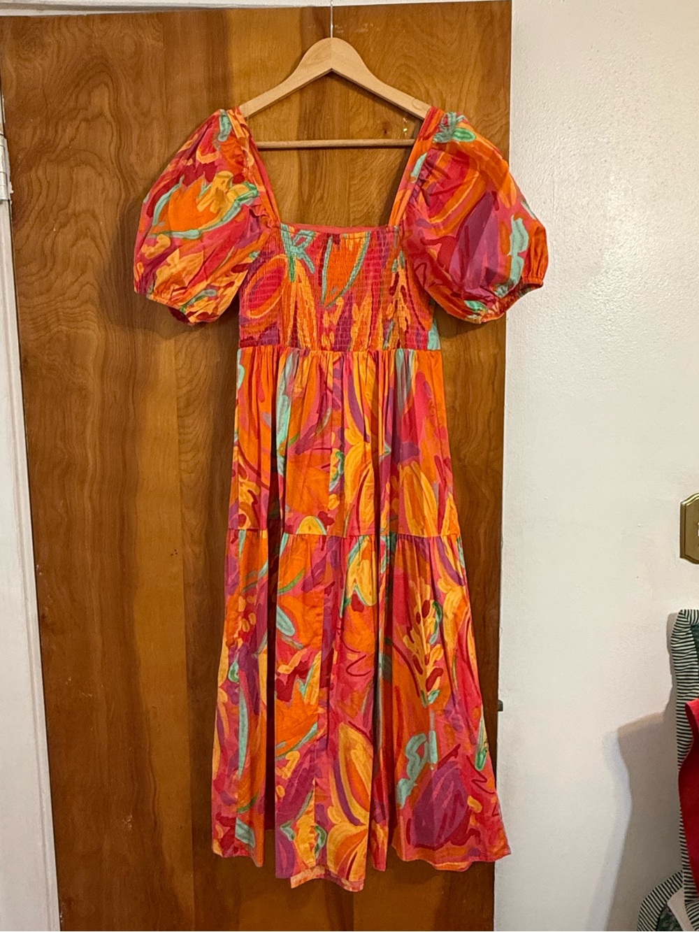 Tropical Print Midi Dress - Picture 3 of 4